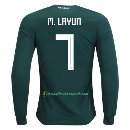Fußballtrikots Mexiko M.Layun 7 WM 2018 Langarm Heimtrikotsatz kaufen